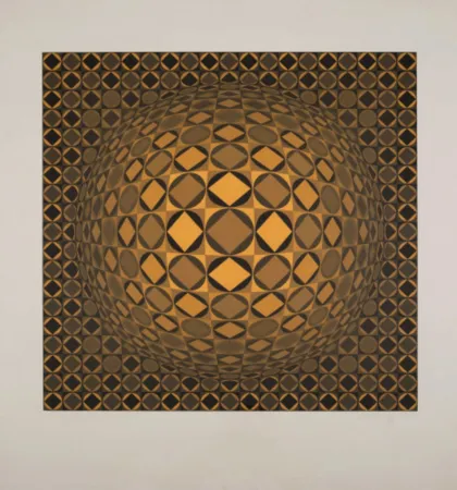 Serigrafia Vasarely - Sann (Benavides 891)
