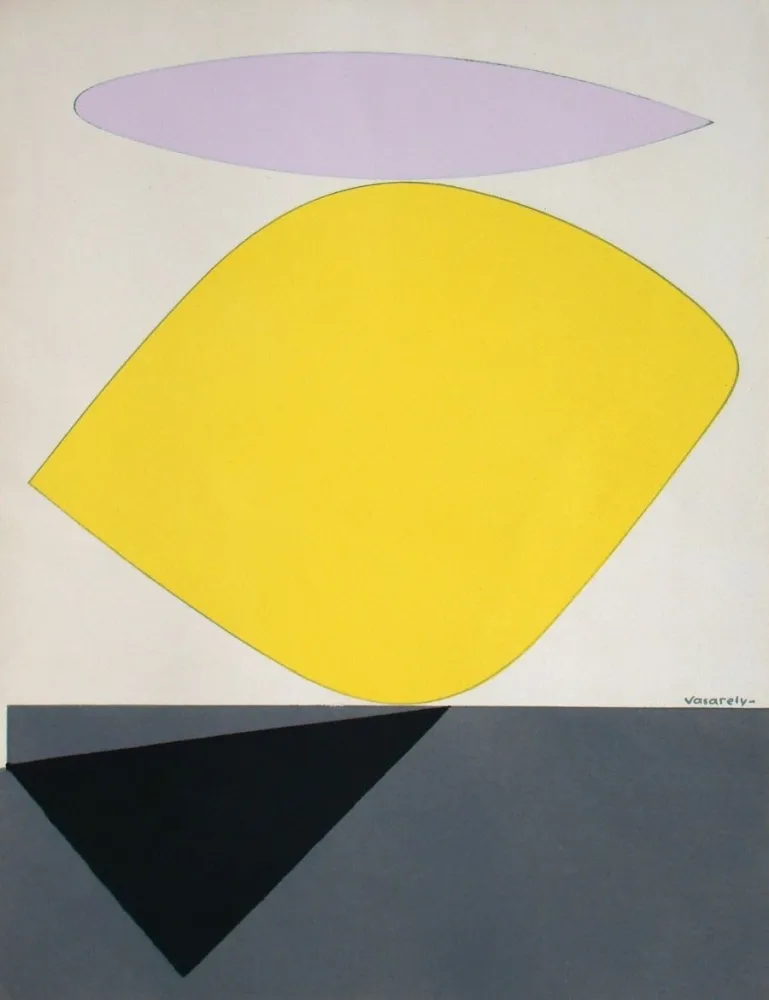 Litografia Vasarely - Sauzon II.