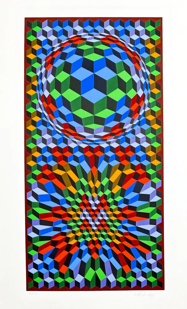 Serigrafia Vasarely - Senza titolo