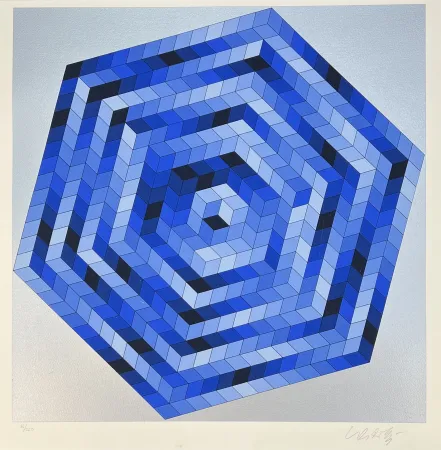 Serigrafia Vasarely - Sette