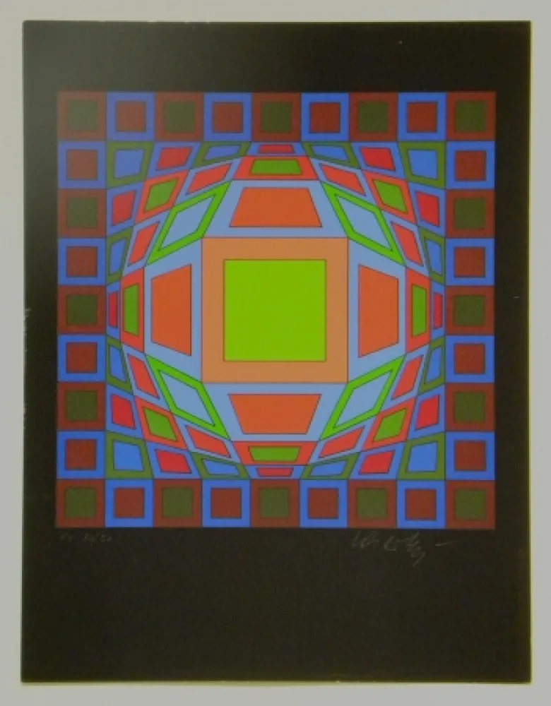 Serigrafia Vasarely - Untitled #4
