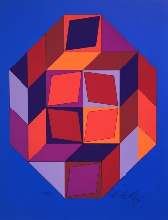 Serigrafia Vasarely - Untitled #7