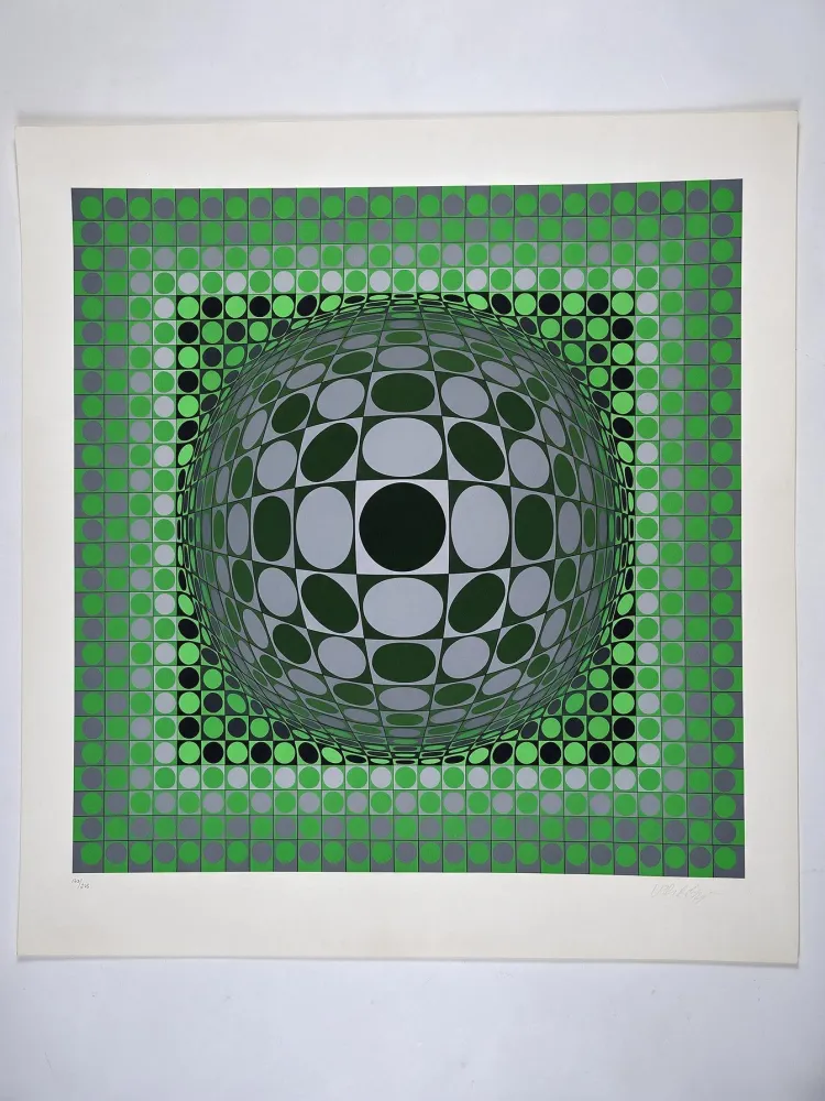 Serigrafia Vasarely - Vega Green