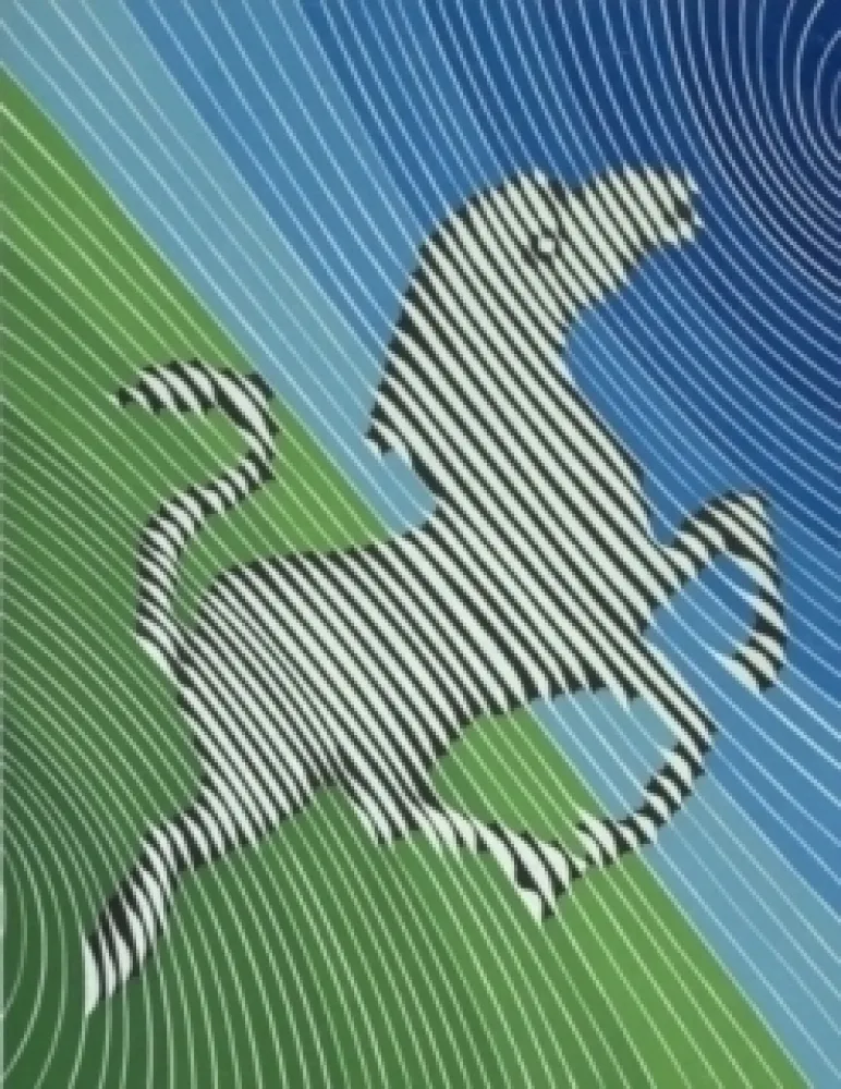 Litografia Vasarely - Zèbre n°2