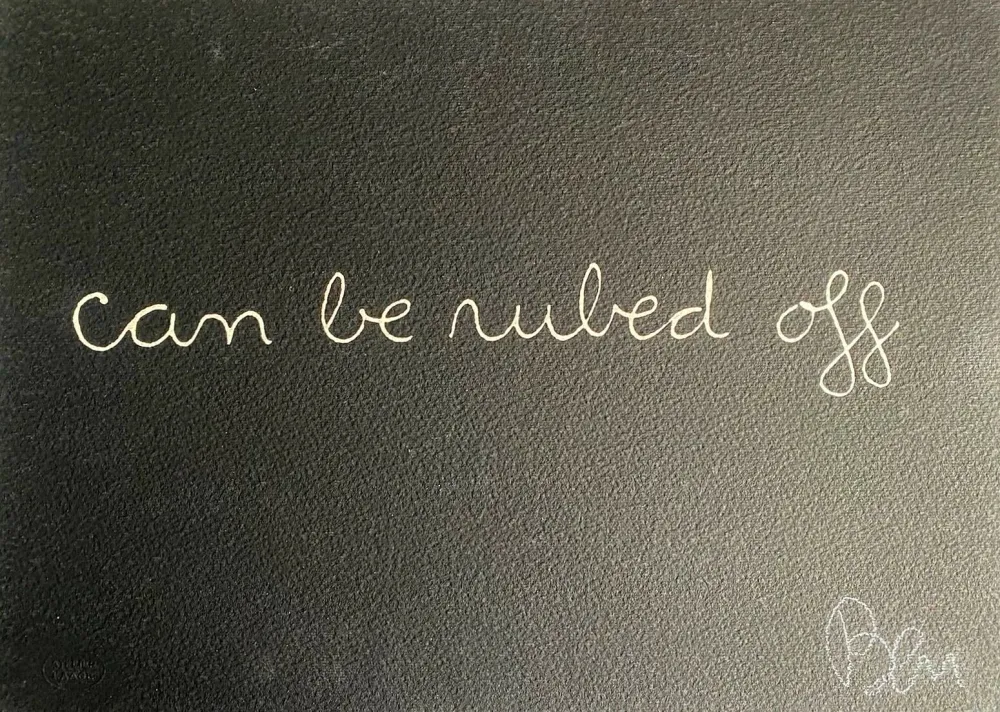 Serigrafia Vautier - Can be ruled off