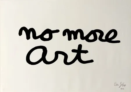 Serigrafia Vautier - No more art