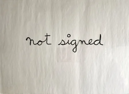 Serigrafia Vautier - Not signed