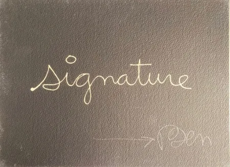 Serigrafia Vautier - Signature