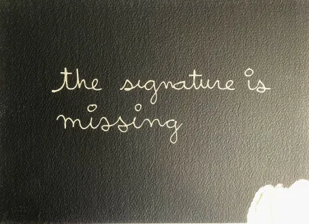 Serigrafia Vautier - The signature is missing