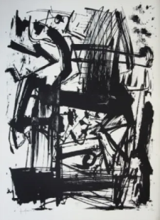 Litografia Vedova - Hommage à Joan Prats