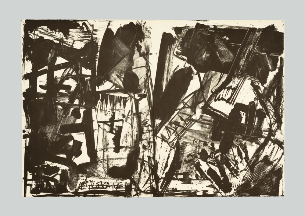 Litografia Vedova - Scontro di situazioni