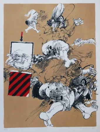 Litografia Velickovic - FIGURE