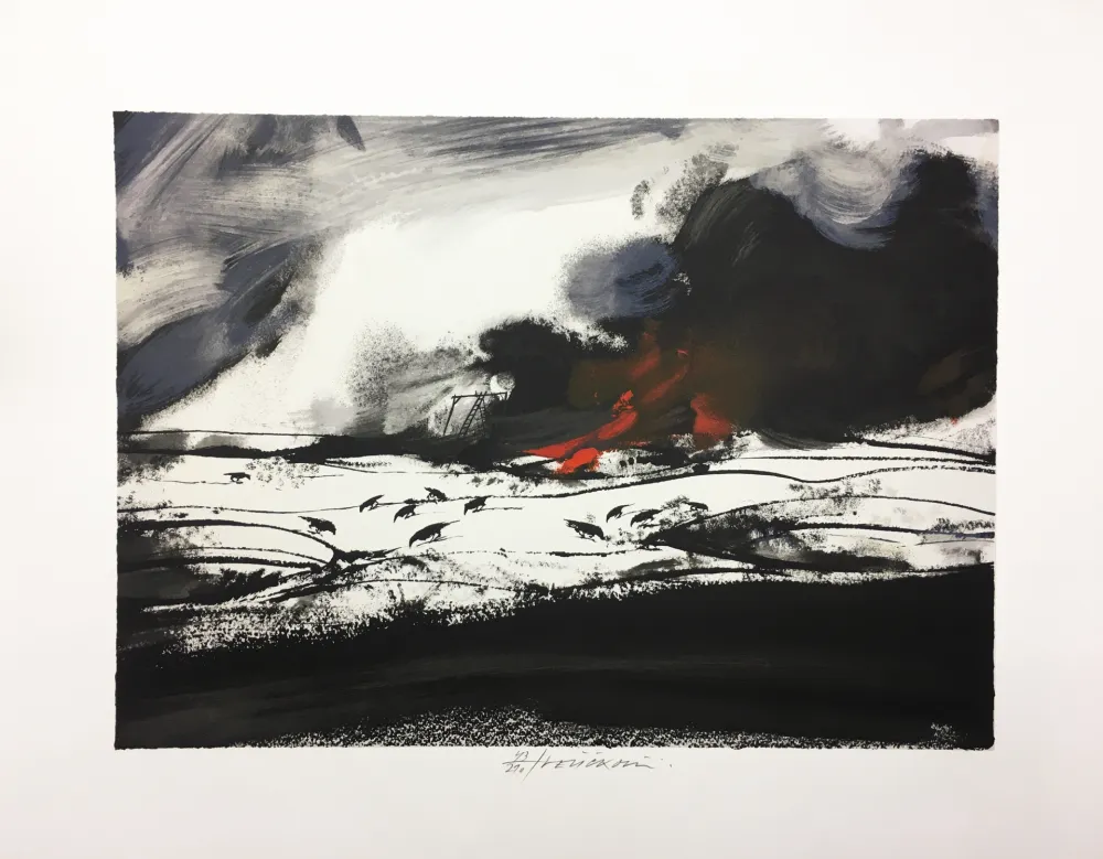 Litografia Velickovic - LES CORBEAUX (D'après 