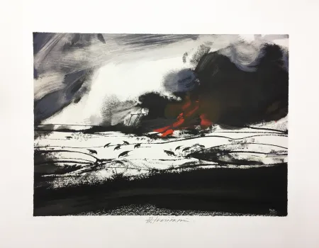 Litografia Velickovic - LES CORBEAUX (D'après 