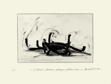 Litografia Venet - Combinaison aléatoire de lignes indéterminées 9N