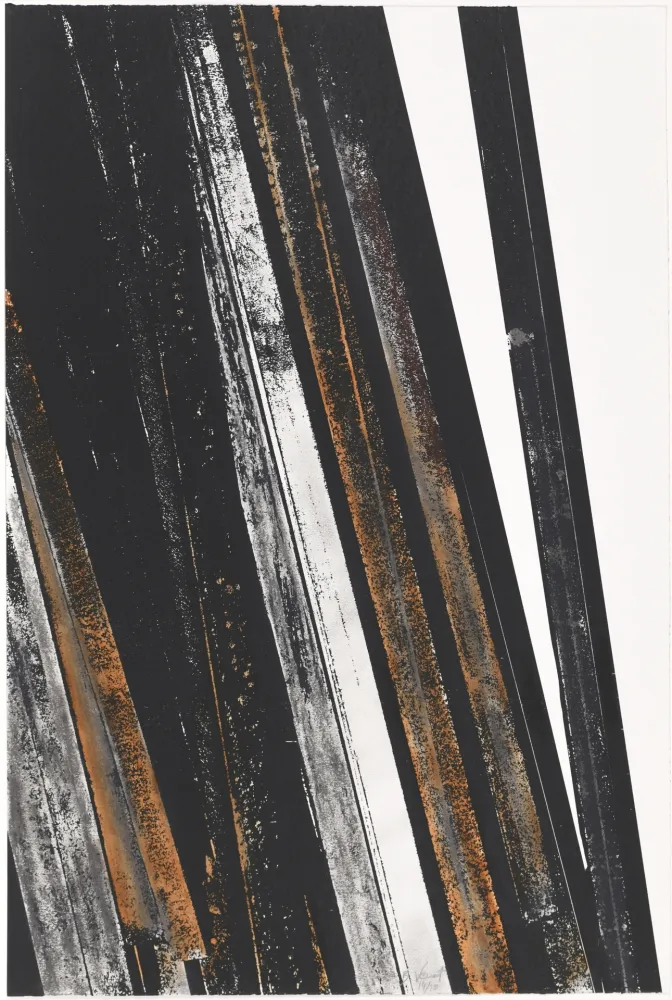 Serigrafia Venet - Untitled II (Lignes droites)