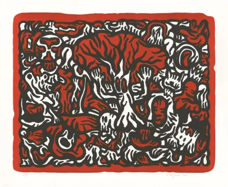 Litografia Verschaere - The Outlaw Tree