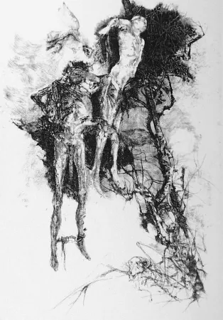 Acquaforte Vespignani - Ballata degli impiccati