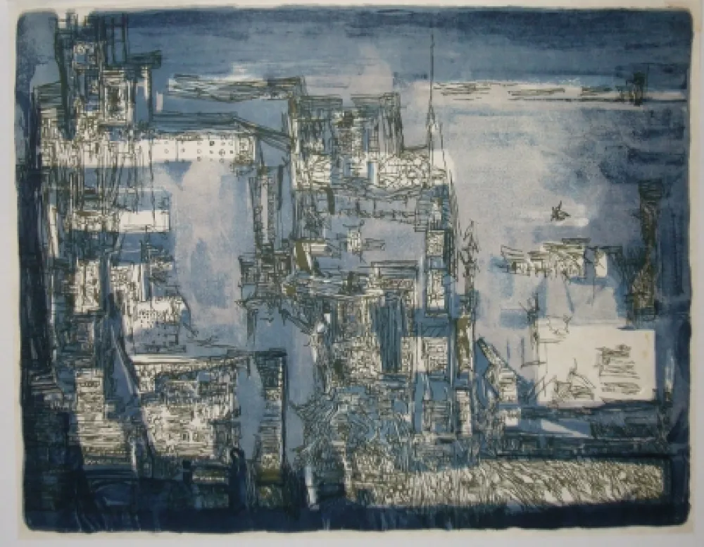 Litografia Vieira Da Silva - Atlantide