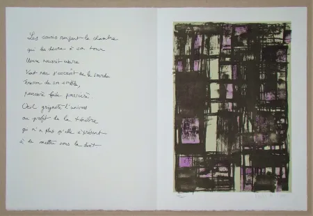 Litografia Vieira Da Silva - Hommage à Jean Cassou, 1975