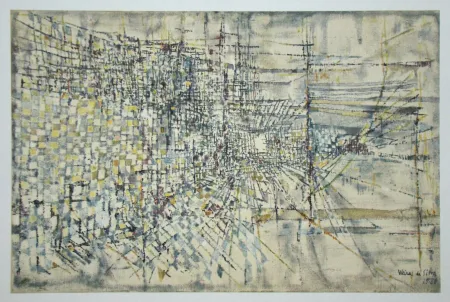 Rotocalcografia Vieira Da Silva - La garde des anges - 1950