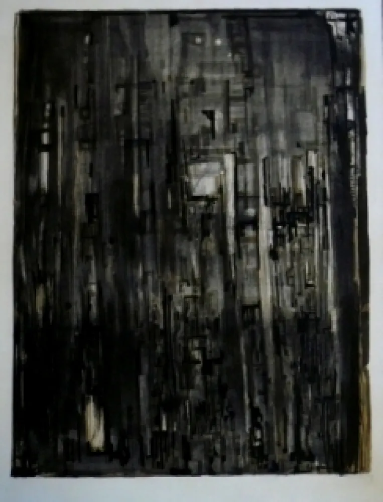 Litografia Vieira Da Silva - La nef