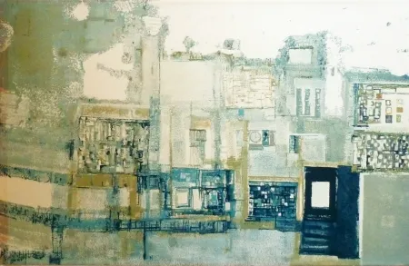 Litografia Vieira Da Silva - Le vieux Lisbonne