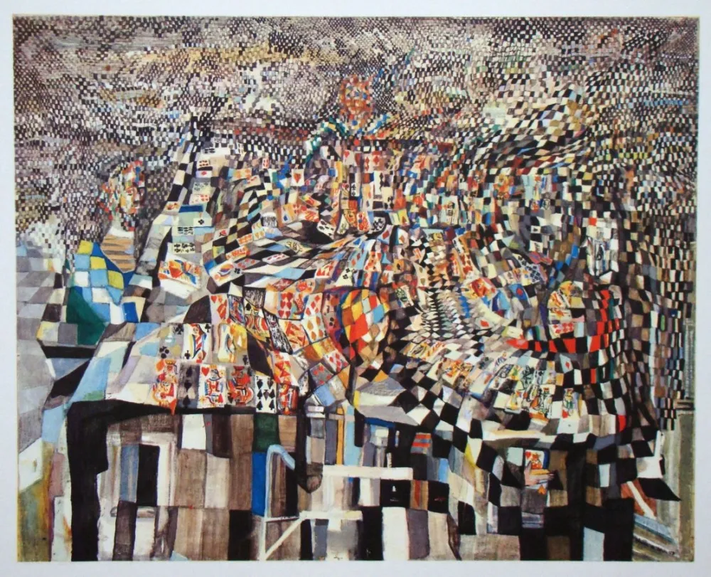 Rotocalcografia Vieira Da Silva - Les joueurs de cartes - 1942