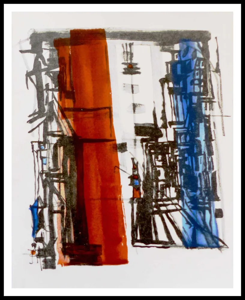 Litografia Vieira Da Silva - Lithographie originale 