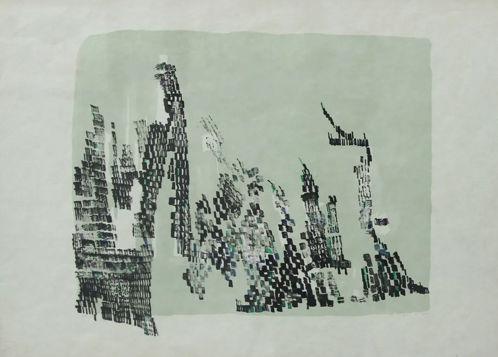 Litografia Vieira Da Silva - SENZA TITOLO