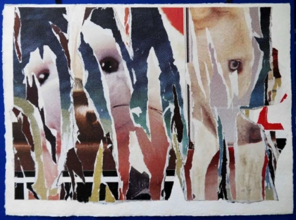 Non Tecnico Villeglé - Lacération au retriever