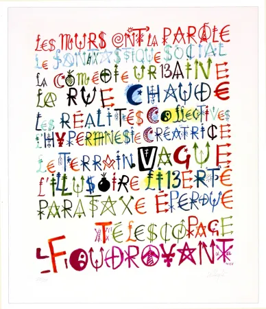 Grafica Numerica Villeglé - Sans titre