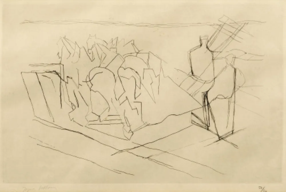 Incisione Villon - La Faucheuse