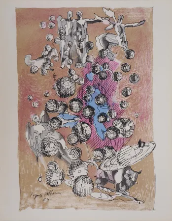 Litografia Villon - Mondes (Mythologie)