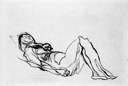 Acquaforte Villon - Nu