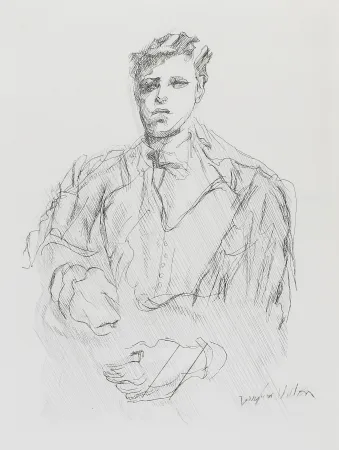 Incisione Villon - Portrait de Rimbaud