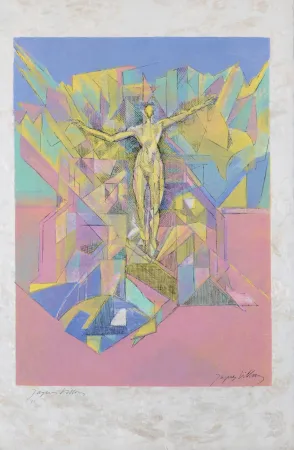 Litografia Villon - Prométhée délivré, 1960