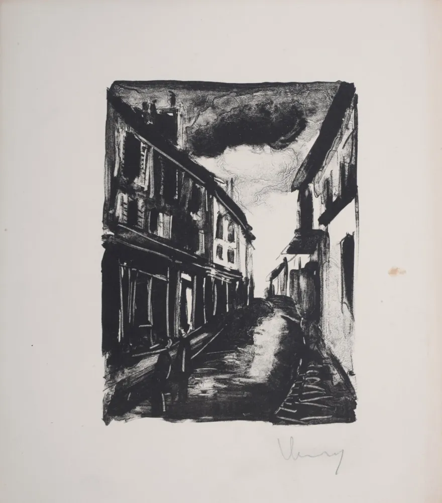 Litografia Vlaminck - Les Hommes Abandonnés, 1927