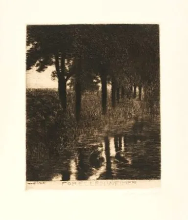 Acquaforte Von Stuck - Forellenweiher