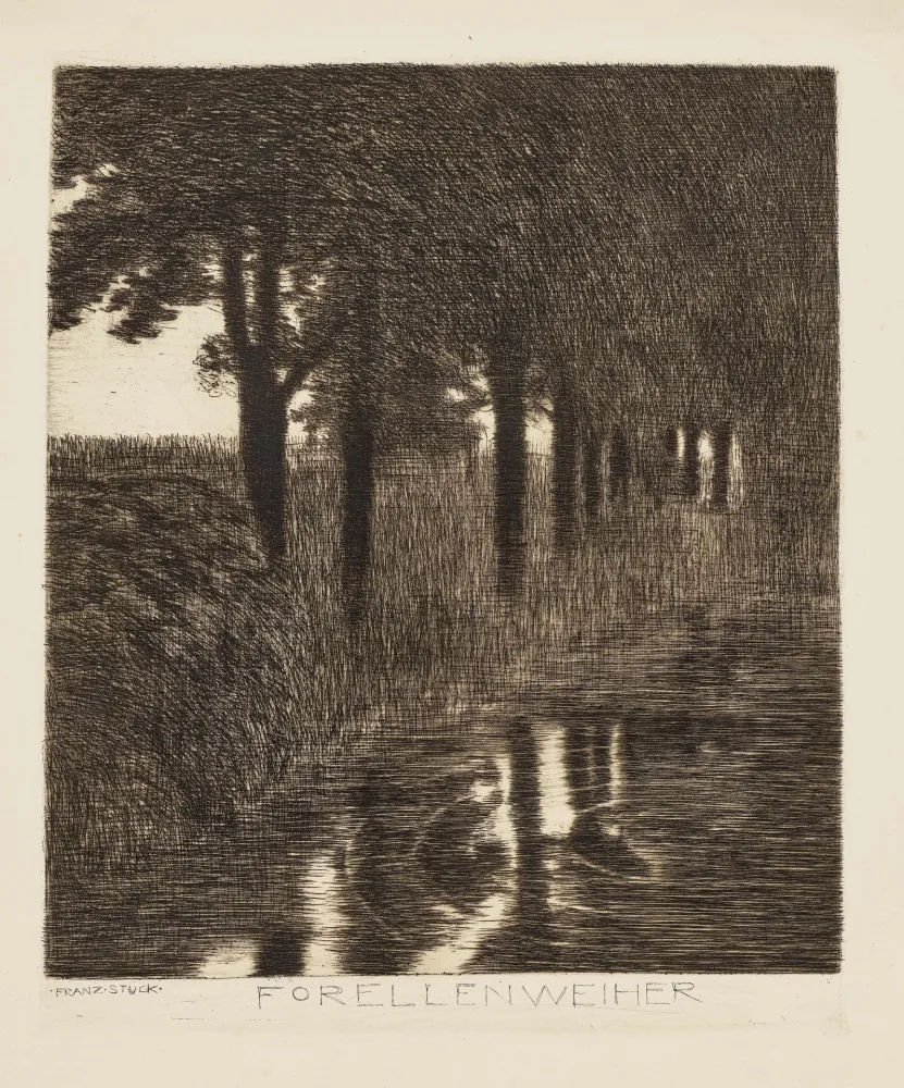 Acquaforte Von Stuck - Forellenweiher