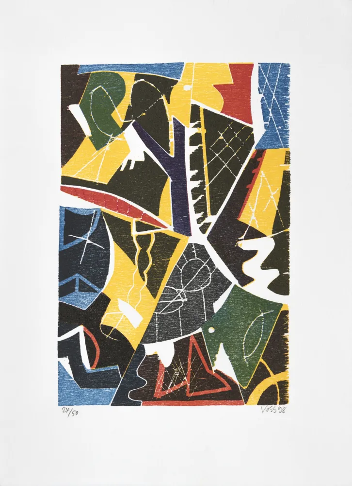 Incisione Su Legno Voss - Aus den Fugen