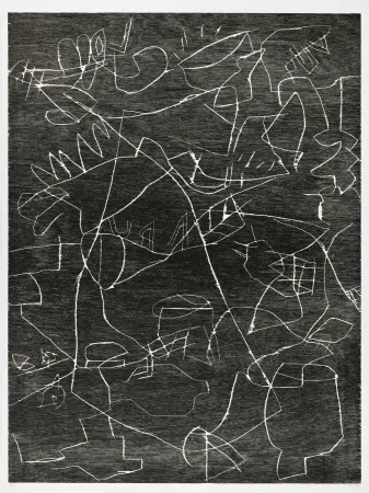 Incisione Su Legno Voss - Grand secret