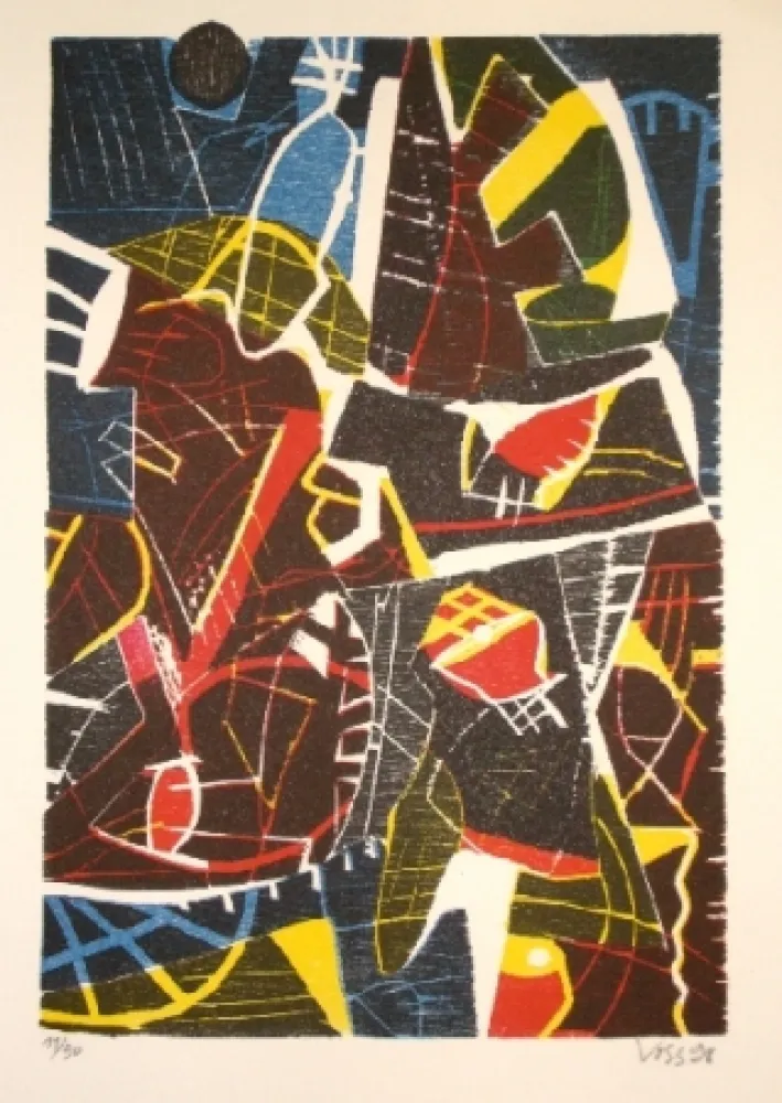 Incisione Su Legno Voss - Maison sans maître