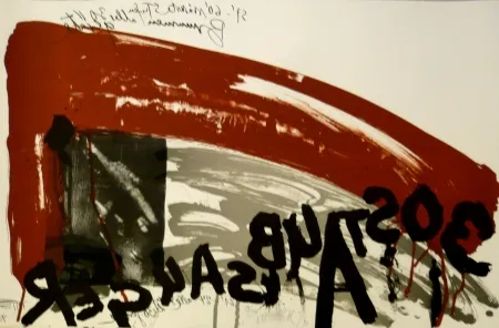 Litografia Vostell - Sans titre