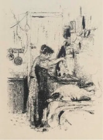 Litografia Vuillard - Cuisine. Recueil de 117 recettes. Illustré par Edouard Vuillard (6 lithographies originales), André Dunoyer de Segonzac (6 eaux-fortes originales), André Villeboeuf (6 eaux-fortes originales)