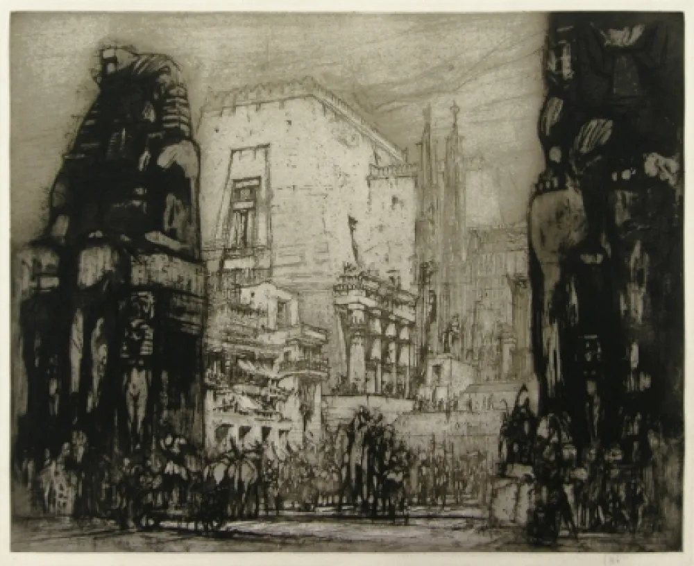 Acquaforte Walcot - At Thebes