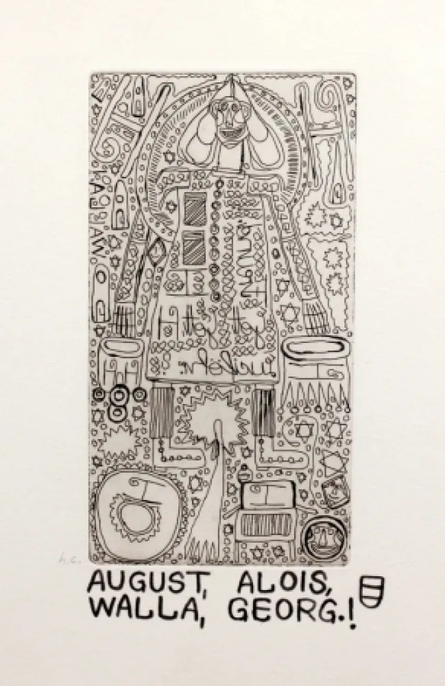 Incisione Walla - Alois, Georg.!