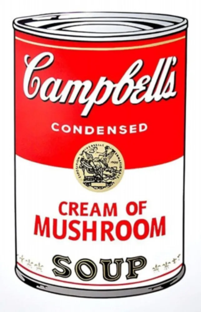 Serigrafia Warhol - Campbell's Soup Can: Cream of Mushroom