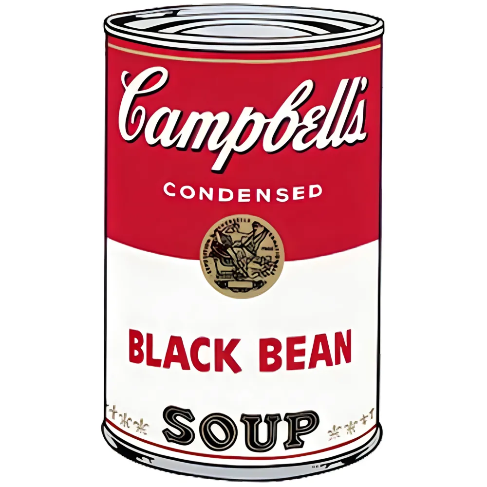 Serigrafia Warhol - Campbell's Soup I: Black Bean (FS II.44)