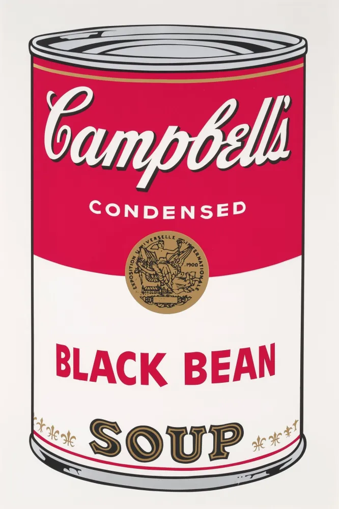 Serigrafia Warhol - Campbell's Soup I: Black Bean (FS II.44)